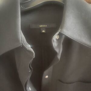 Gucci Black Button-Up dress, (fits xs, small best)